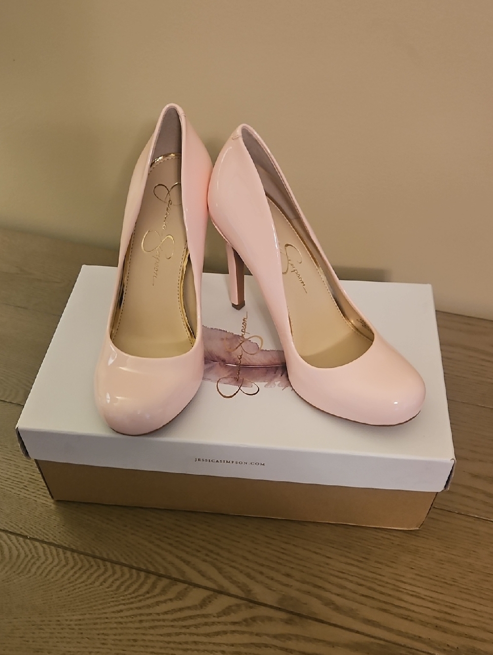 Jessica Simpson Calie Pumps - Millenial Pink Patent